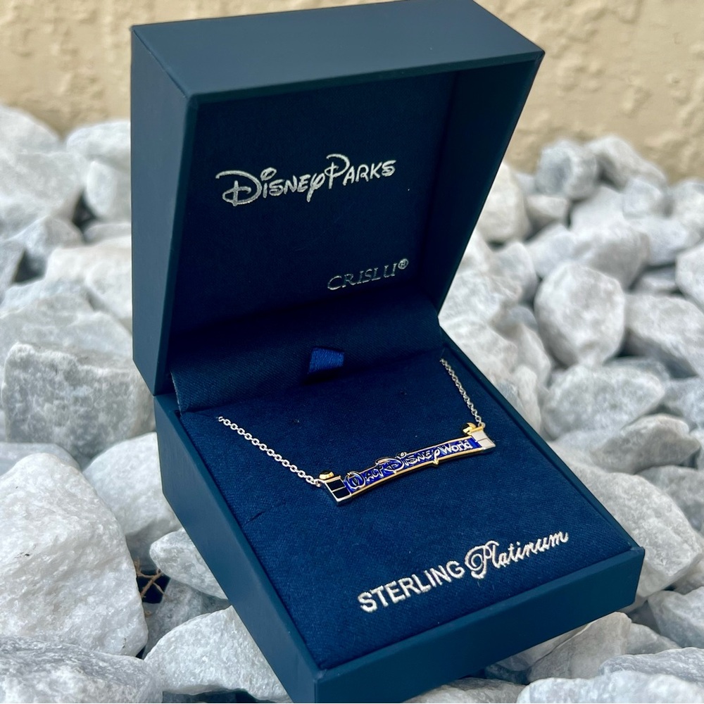 *NEW* CRISLU Walt Disney World Two-Tone Marquee Necklace (Trunk Show Exclusive)